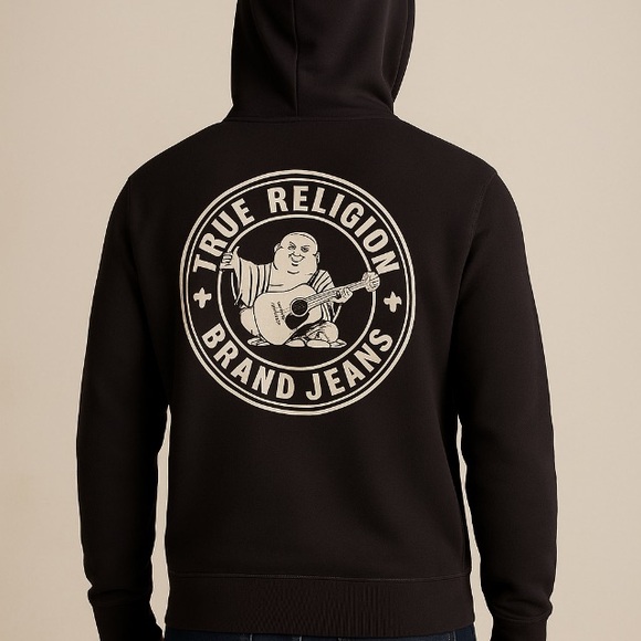 True Religion Other - True Religion Buddha Logo Seal Zip Hoodie Brown Men’s M